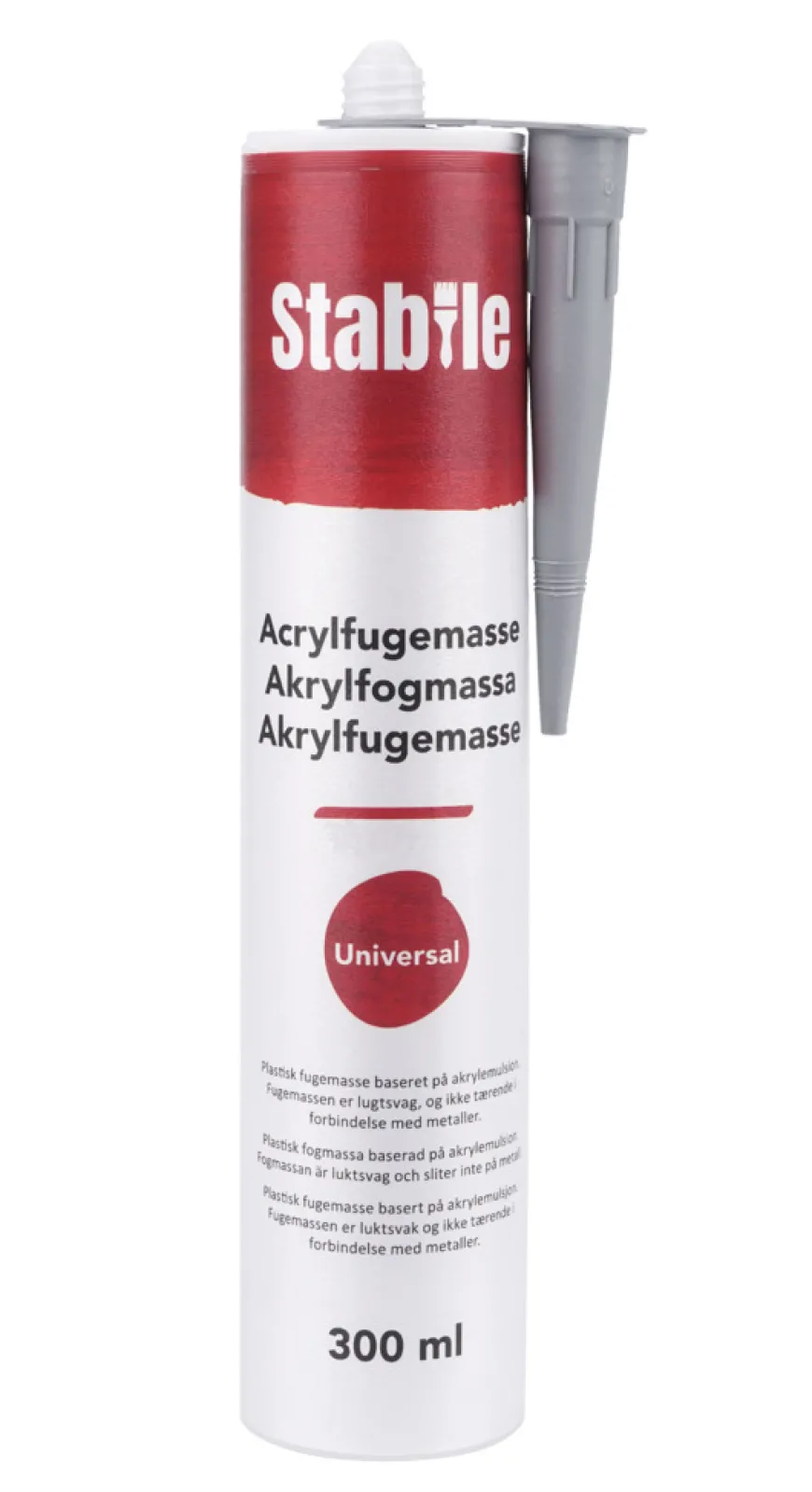 Acrylfugemasse hvid 300 ml - Stabile®