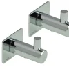 ADORA® håndklædekrog m/tap og plade krom 2 stk.