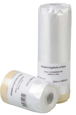 Afdækningsfolie med tape 55 cm x 33 meter - LUXI®