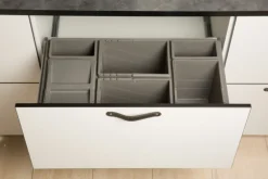 Affaldssortering til skuffe 6 spande 80 cm