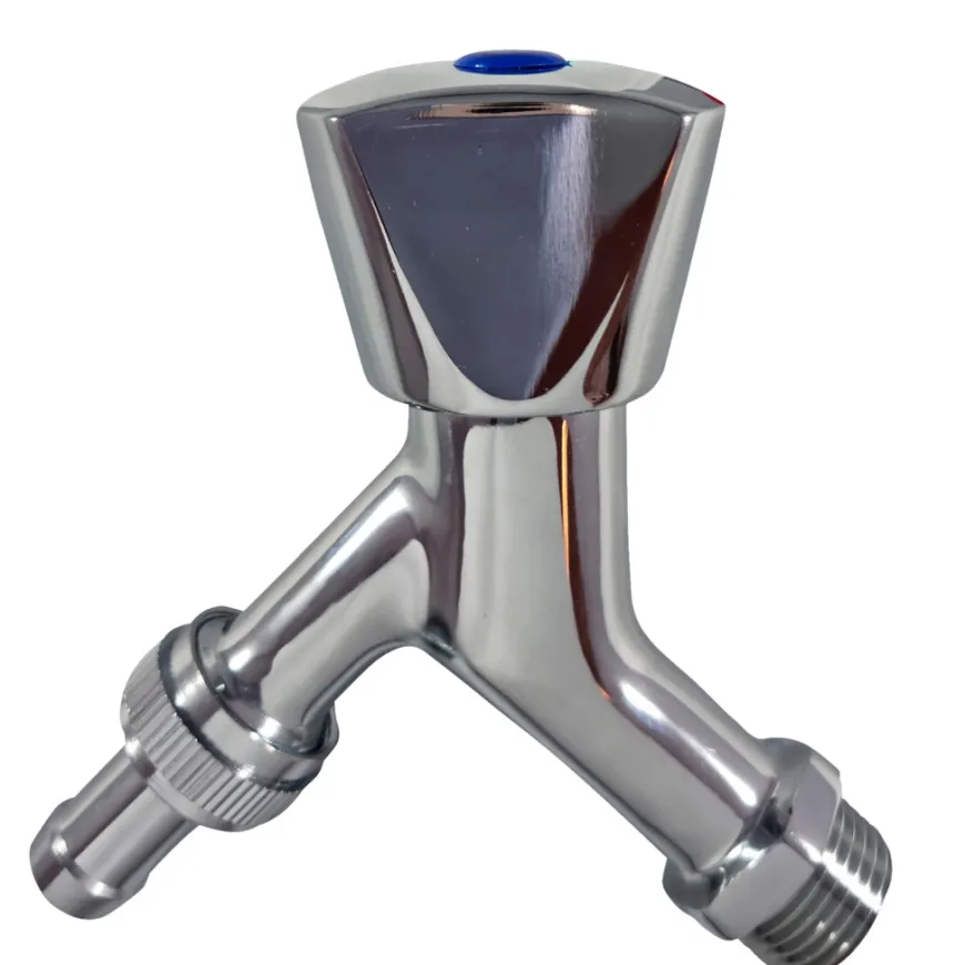 Aftapventil 1/2" med metalgreb krom