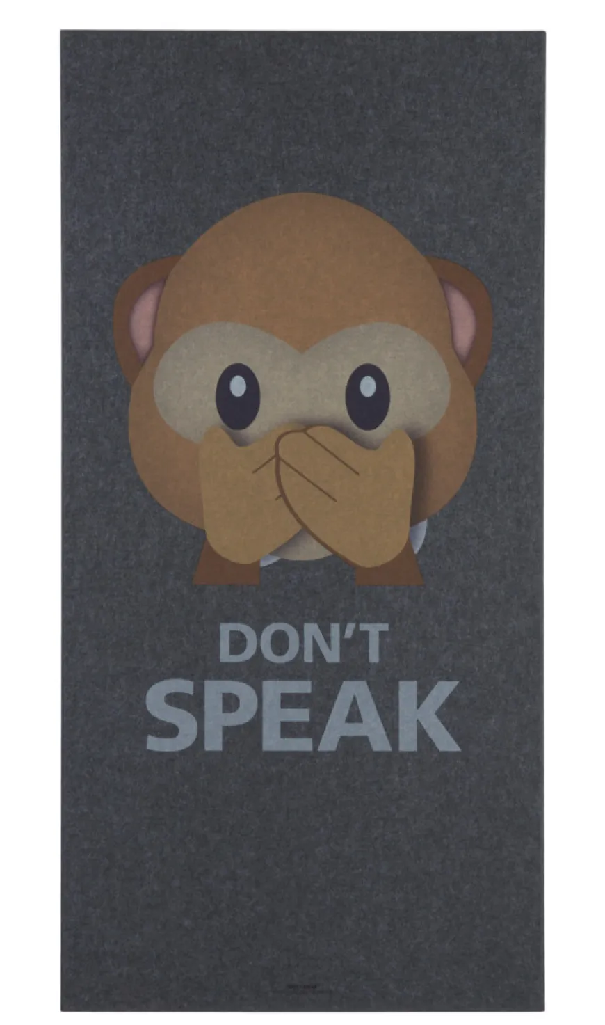 Akustikbillede Art-Acoustic speak 60 x 120 cm - mørk grå