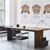 Akustikbillede Art-Acoustic speak 60 x 120 cm - hvid