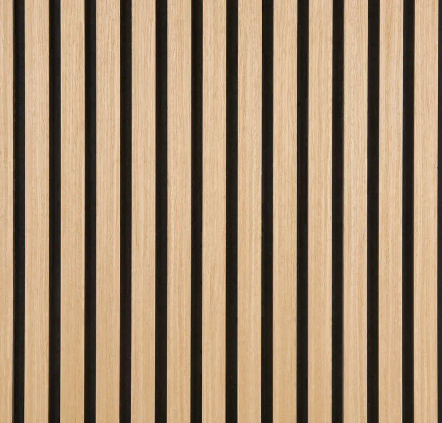 Akustikpanel Quanti light oak 18 x 520 x 2440 mm - Køb i butik