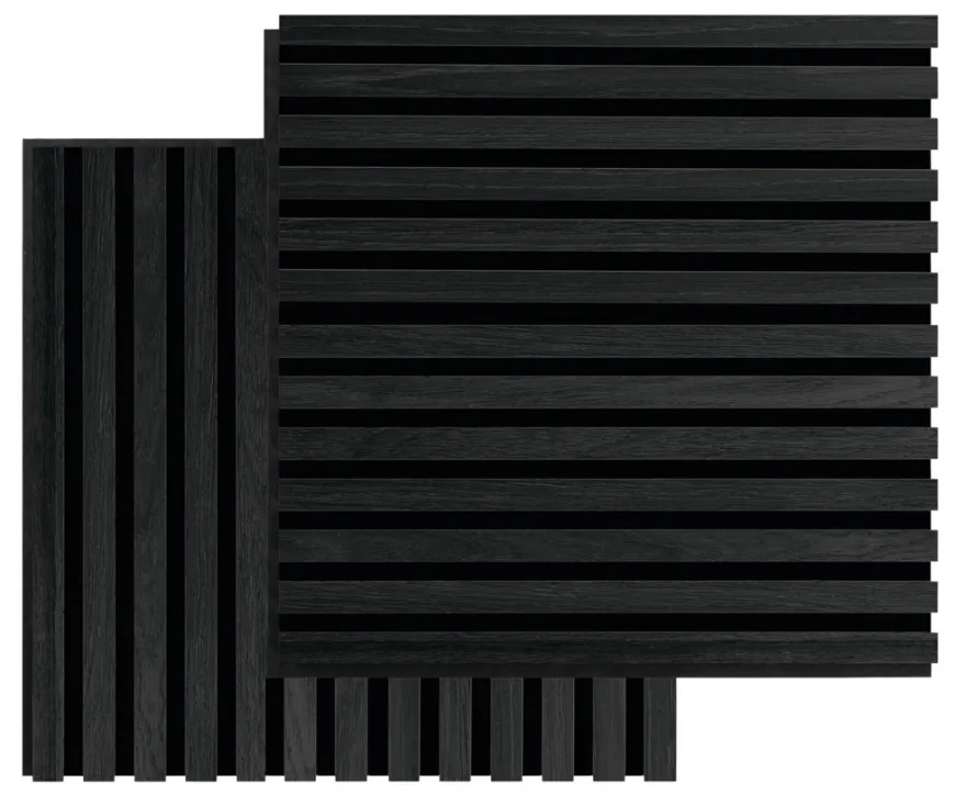 Akustikpanel Square black oak 22 × 520 × 520 mm 2-pk.