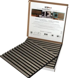 Akustikpanel Square grey oak 22 × 520 × 520 mm 2-pk.