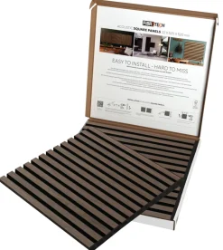 Akustikpanel Square walnut 22 × 520 × 520 mm 2-pk.