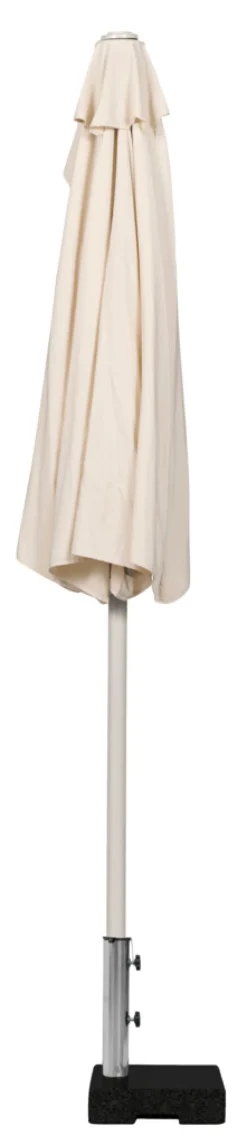 Altanparasol m/krank sandgrå B270 x D135 x H234 cm