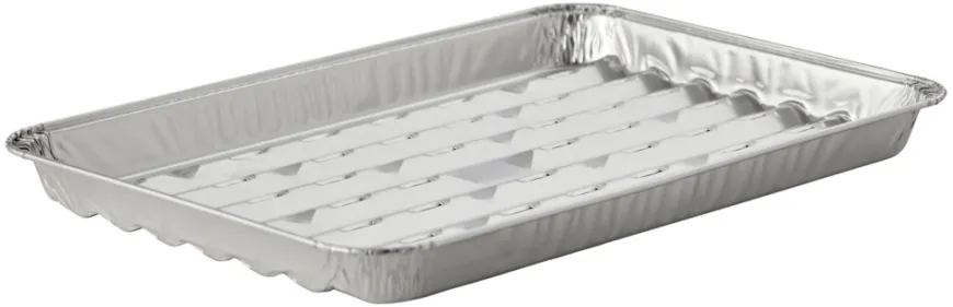Alubakke med huller 34,2 x 22,8 cm 5 stk. - Grillexpert®