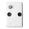 Antenneudtag radio/TV/data hvid