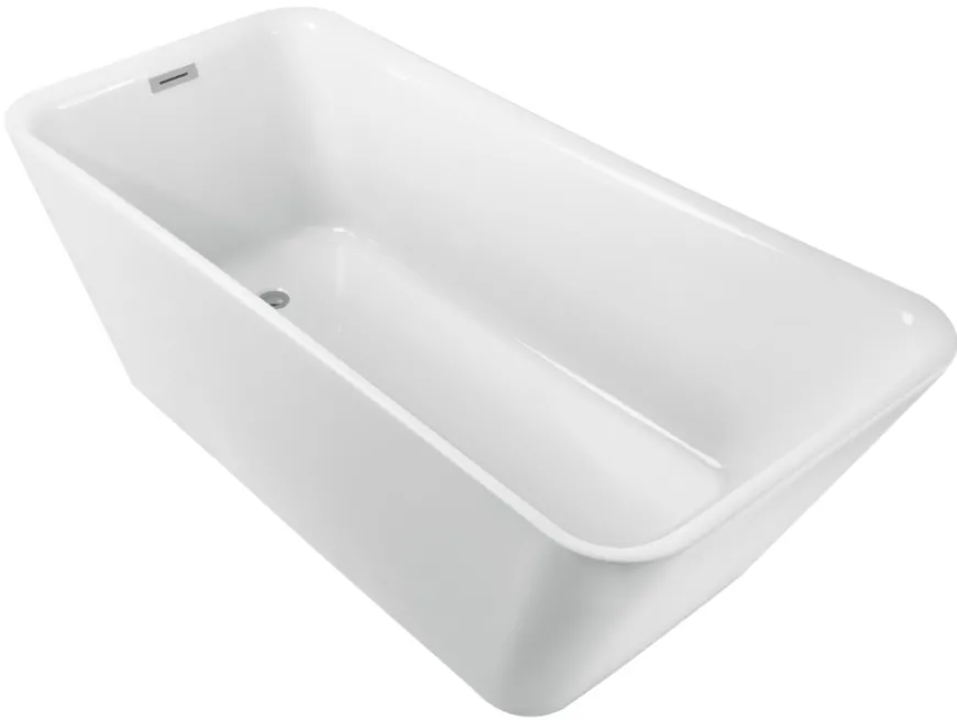 Badekar rektangulært fritstående L170 x B78 x H60 cm