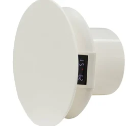 Badrumsventilator m/hygrostat og LED-display - GRAD