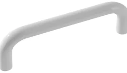 Bøjlegreb kant hvid plast 96 mm 2 stk.