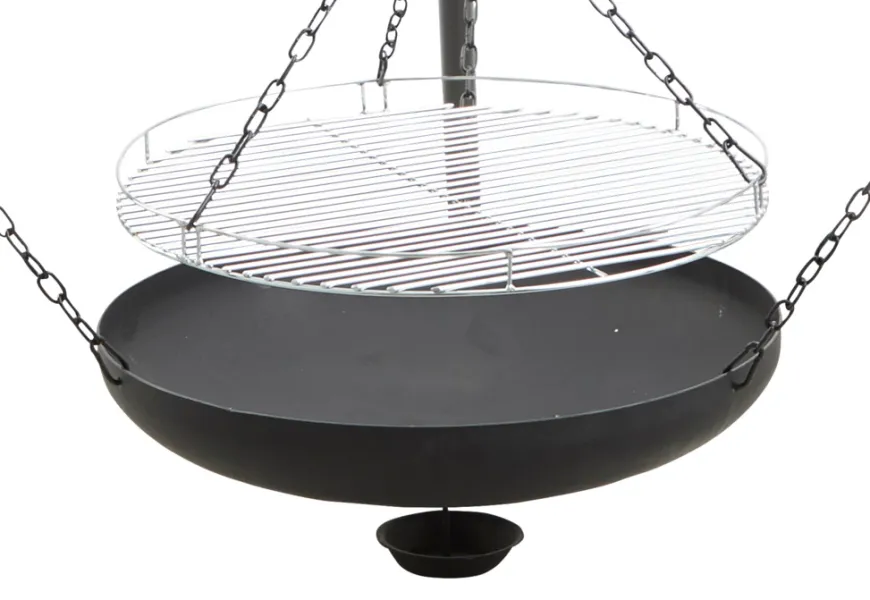Bålsted tripod med bålfad og rist Ø55 cm - Grillexpert®