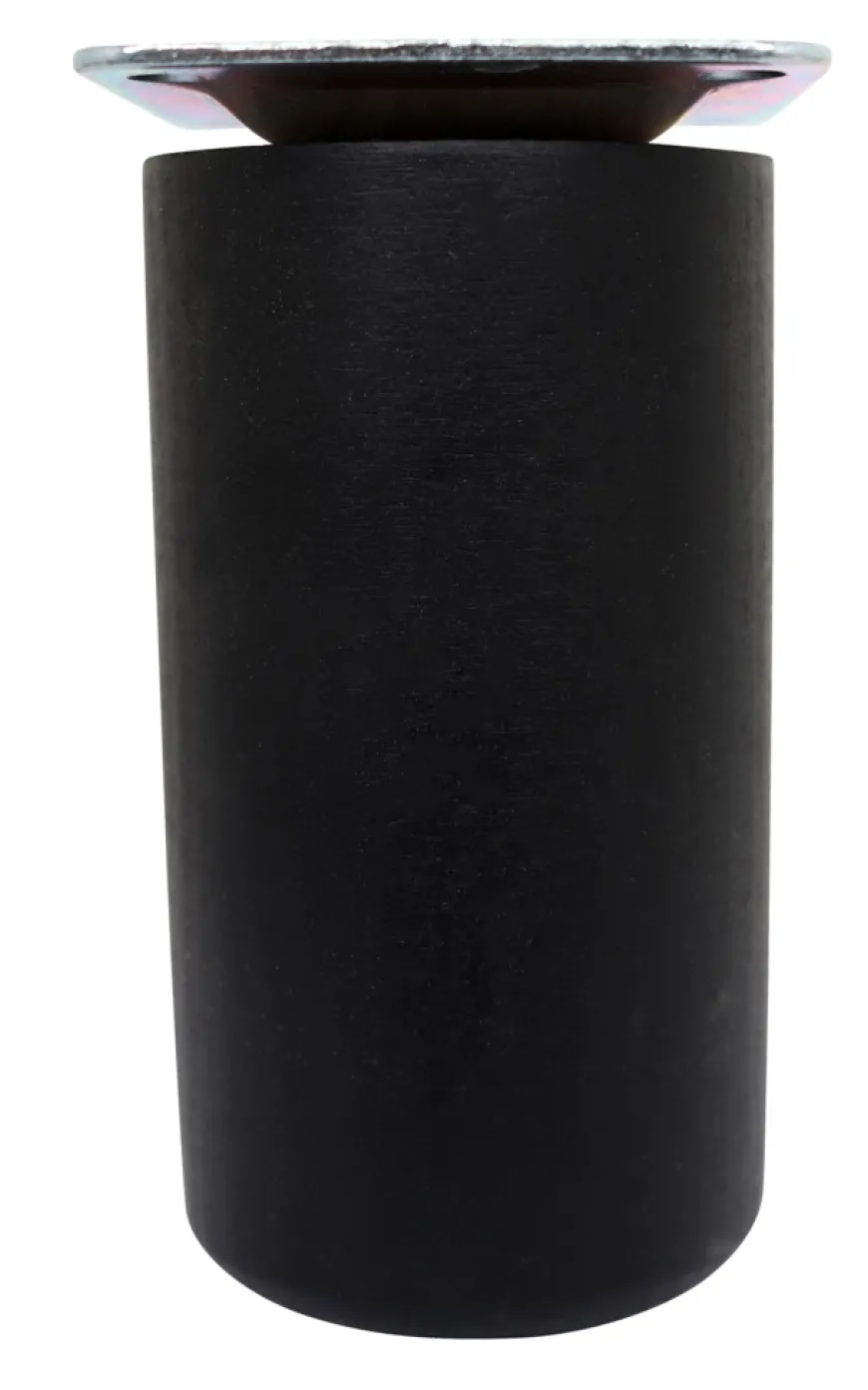 Bordben Ø55 mm x 10 cm sort bøg