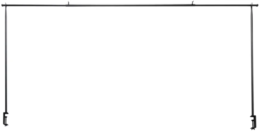 Bordstativ Utah 130-250 x 110 cm sort - Sunlife®