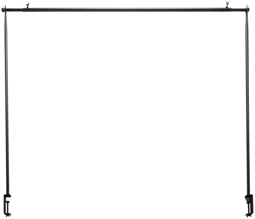 Bordstativ Utah 130-250 x 110 cm sort - Sunlife®