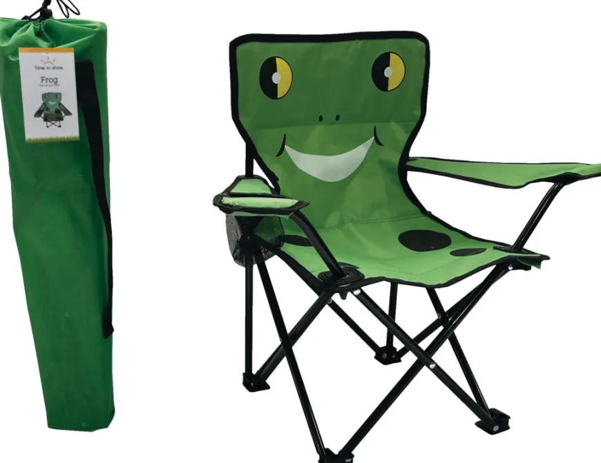 Børnecampingstol frø 35 x 35 x 62 cm - Sunlife®