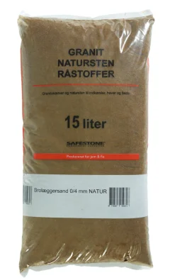 Brolæggersand 15 liter 0/4 mm - Safestone