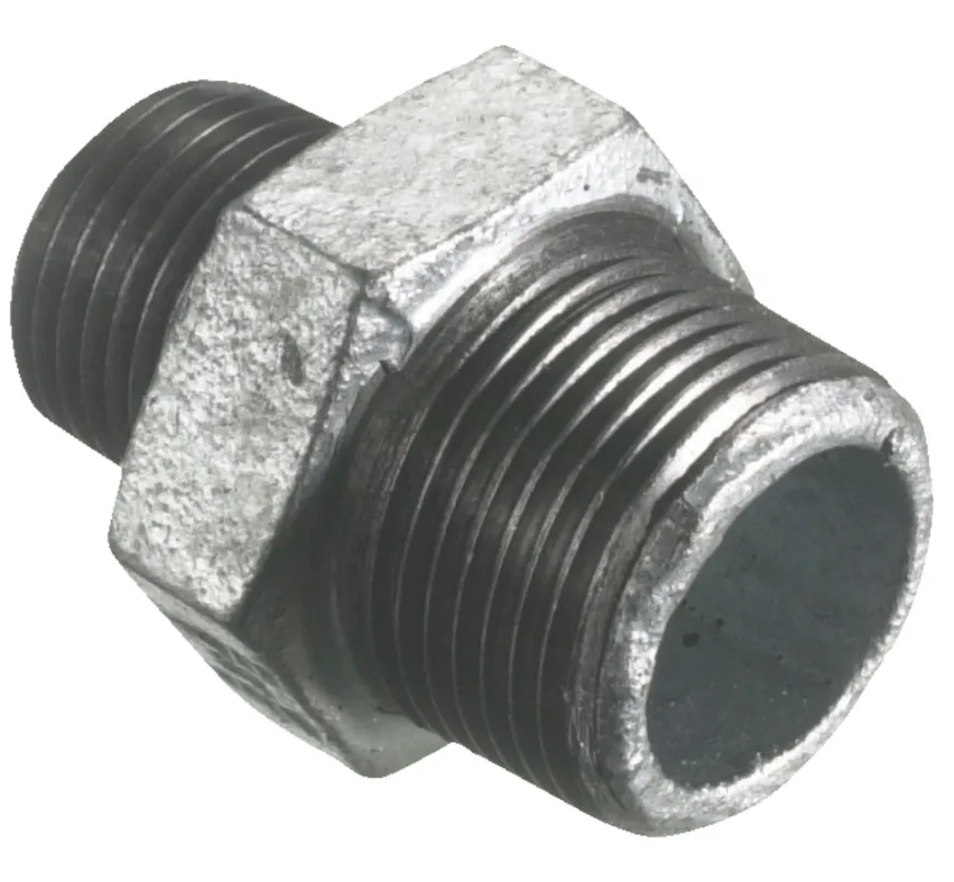 Brystnippel galvaniseret 1" x 3/4"