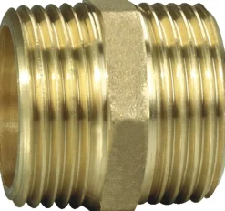 Brystnippel messing 1/2" x 1/2"