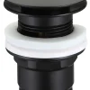 Bundventil pop-up 1 1/4" Ø66 mm sort