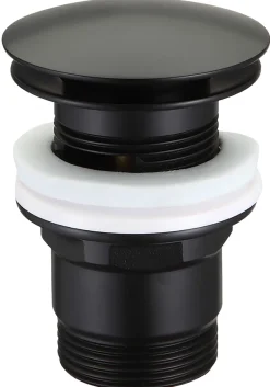 Bundventil pop-up 1 1/4" Ø66 mm sort
