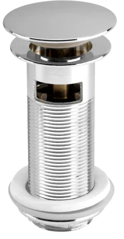 Bundventil Push pop-up 1 1/4" krom