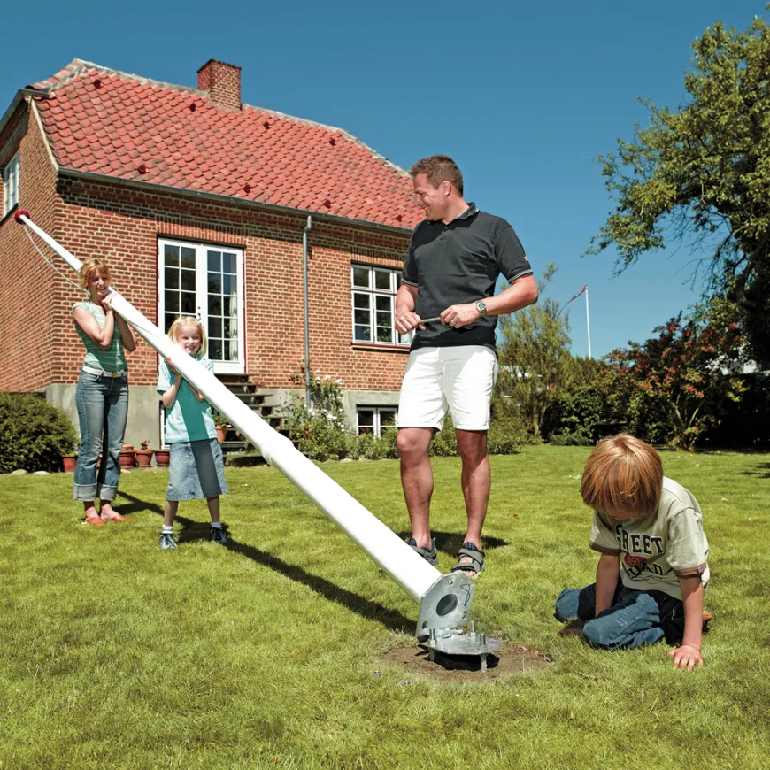 Dano Mast flagstang 12 meter m/vippebeslag