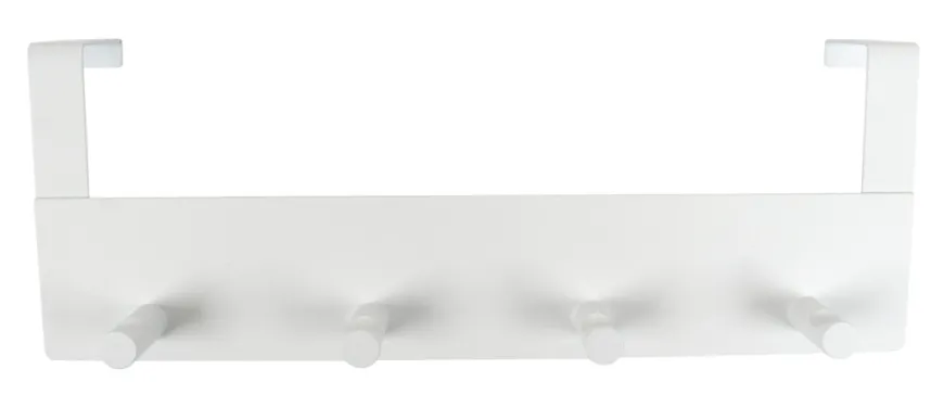 Dørknagerække hvid stål 32 cm