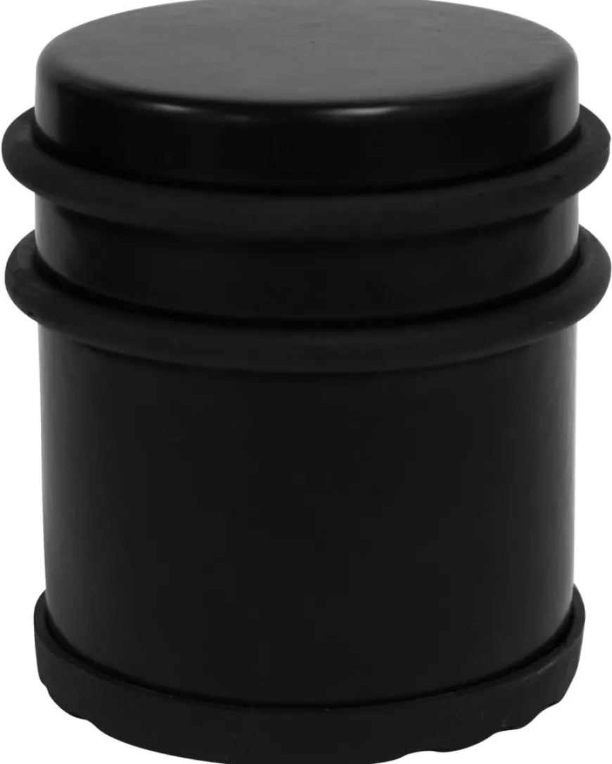 Dørstopper fritstående Ø62 x 75 mm matsort