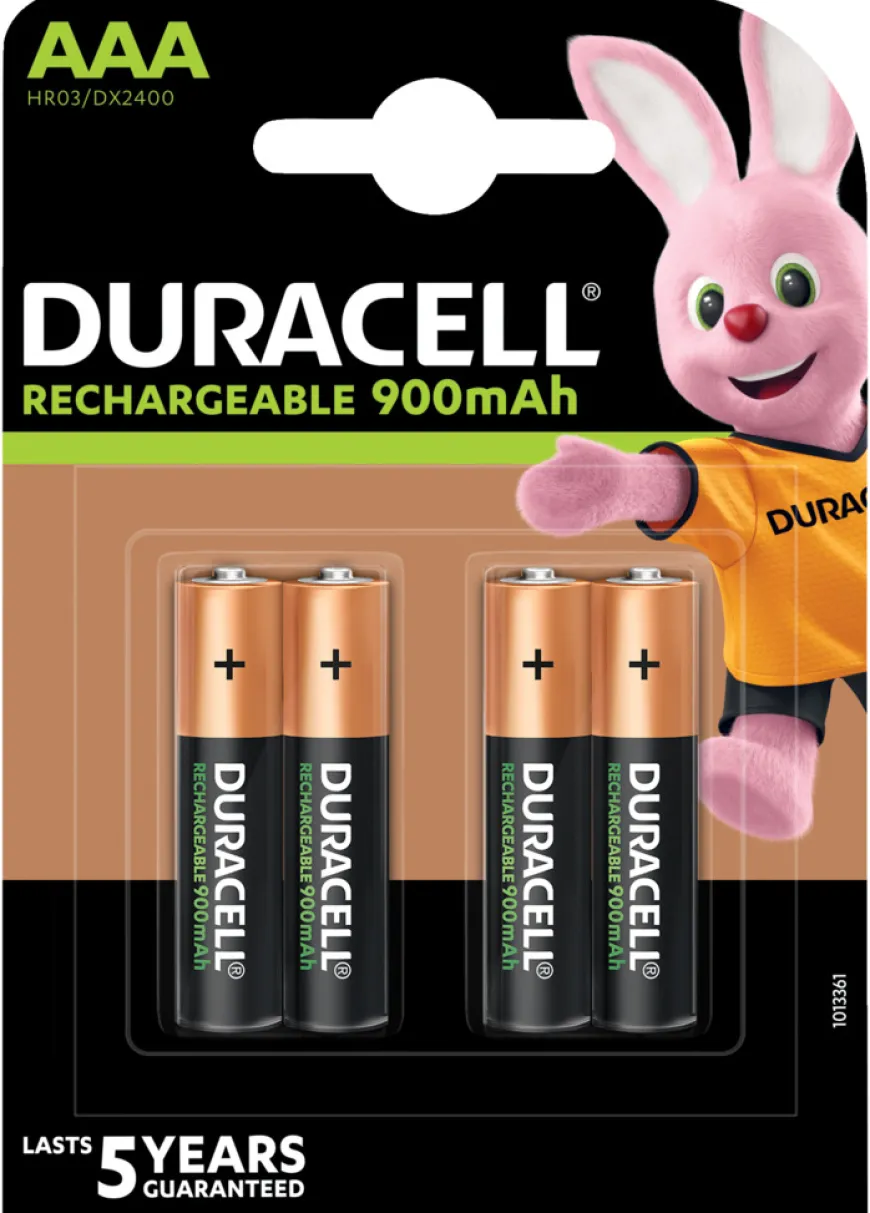 Duracell genopladelige batterier AAA 4-pk.