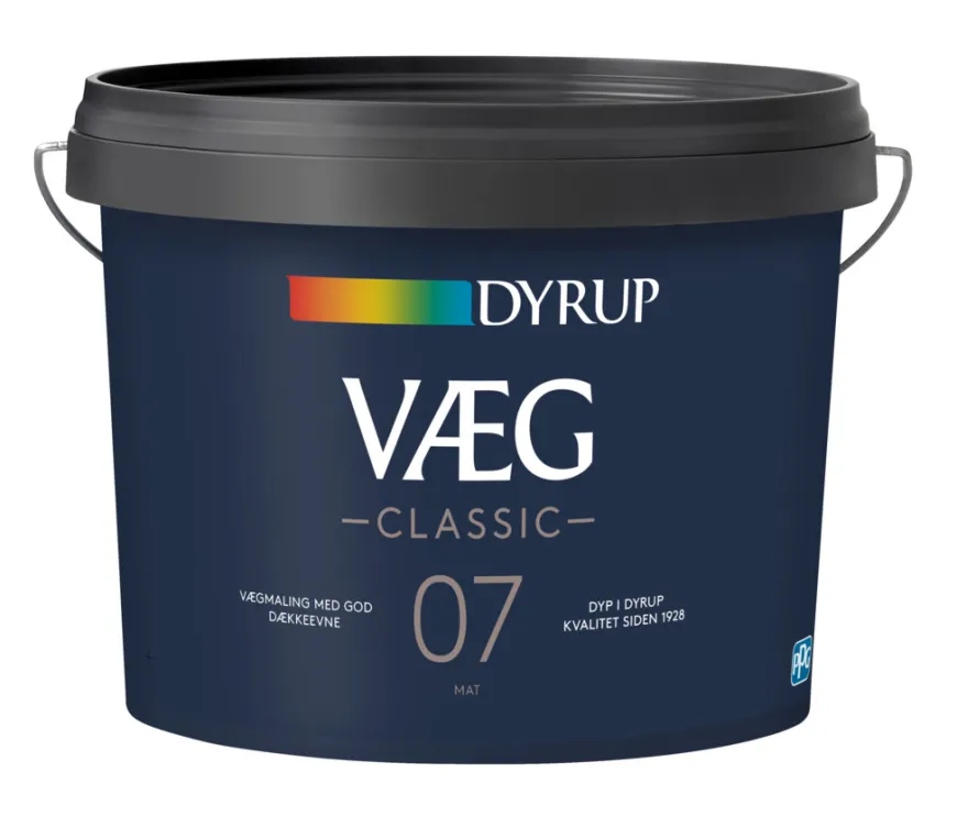 Dyrup Væg Classic 7 hvid 9 liter