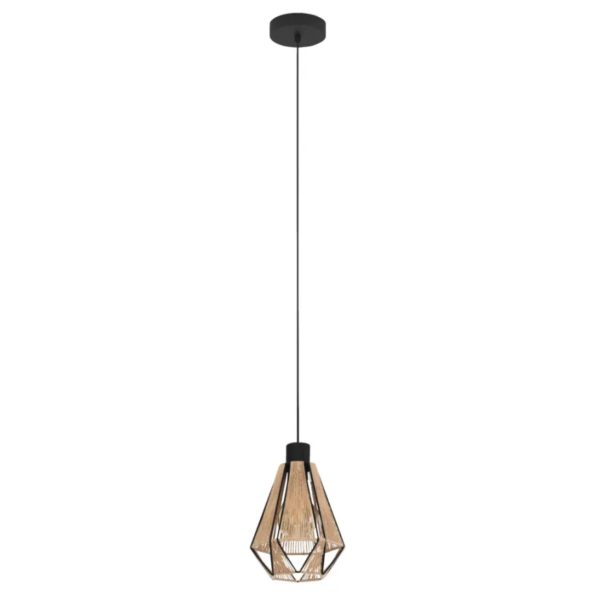 Eglo Adwickle pendel Ø14,5 cm natur/sort