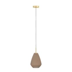 Eglo Caprarola pendel sand/messingfinish Ø20 cm