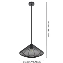 Eglo Dolwen pendel sort Ø42,5 cm