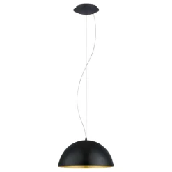 Eglo Gaetano 1 pendel Ø38 cm sort/guld Ø38 cm