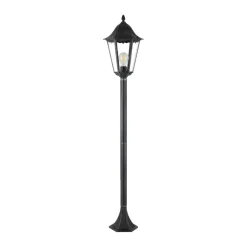 Eglo Navedo standerlampe sort/sølv 120 cm