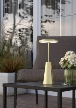Eglo Piccola bordlampe genopladelig messingfinish