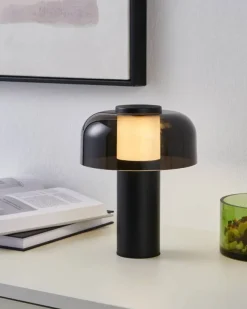 Eglo Ponente bordlampe Ø16 cm sort genopladelig