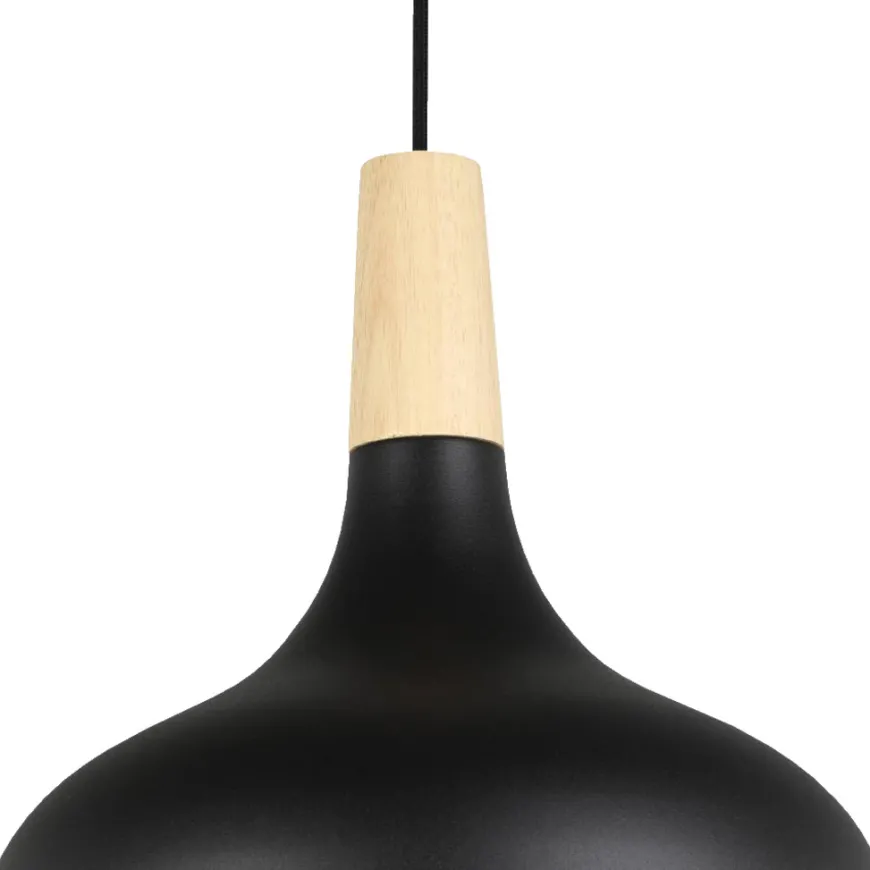 Eglo Sabinar pendel sort/brun Ø28 cm