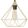 Eglo Tarbes pendel børstet messingfinish Ø32,5 cm