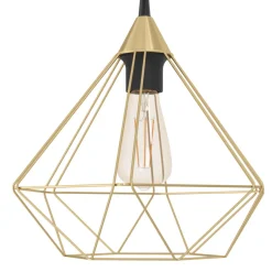 Eglo Tarbes pendel børstet messingfinish Ø32,5 cm