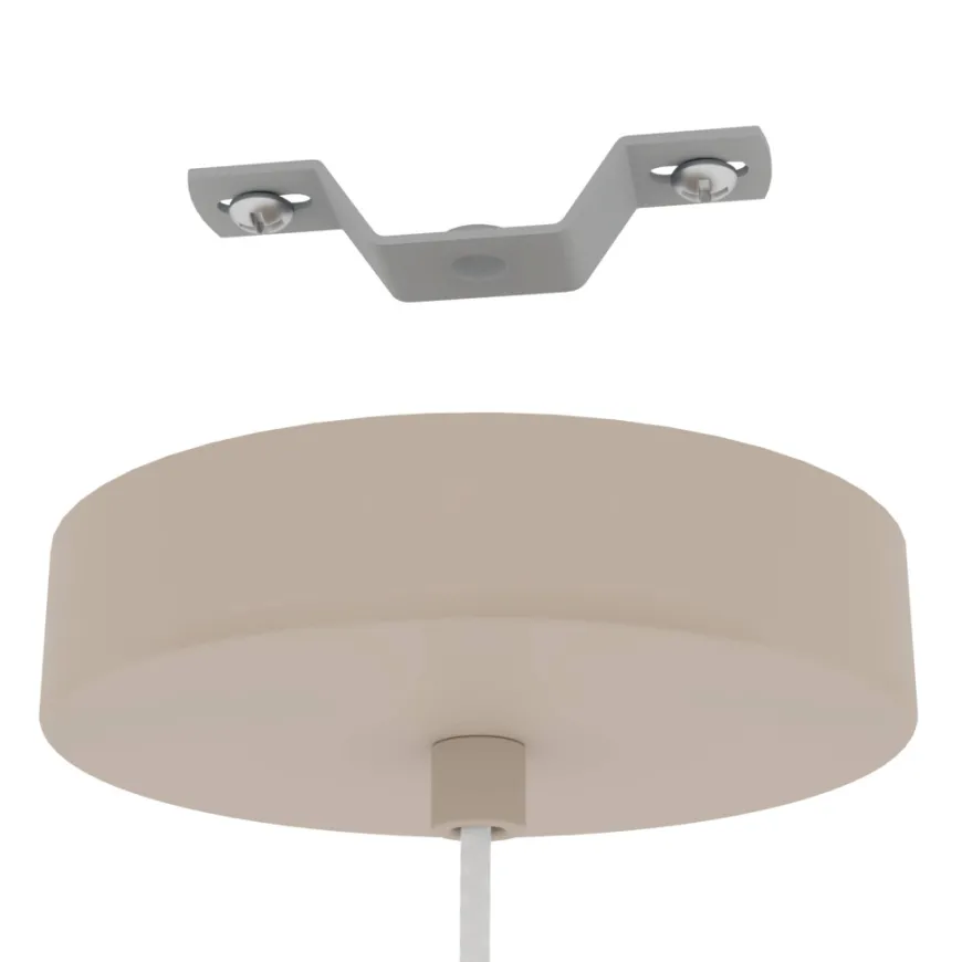 Eglo Terrarosa pendel sand/hvid Ø24 cm