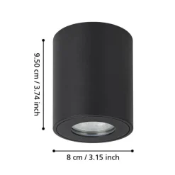 Eglo Torrecola loftlampe rund sort