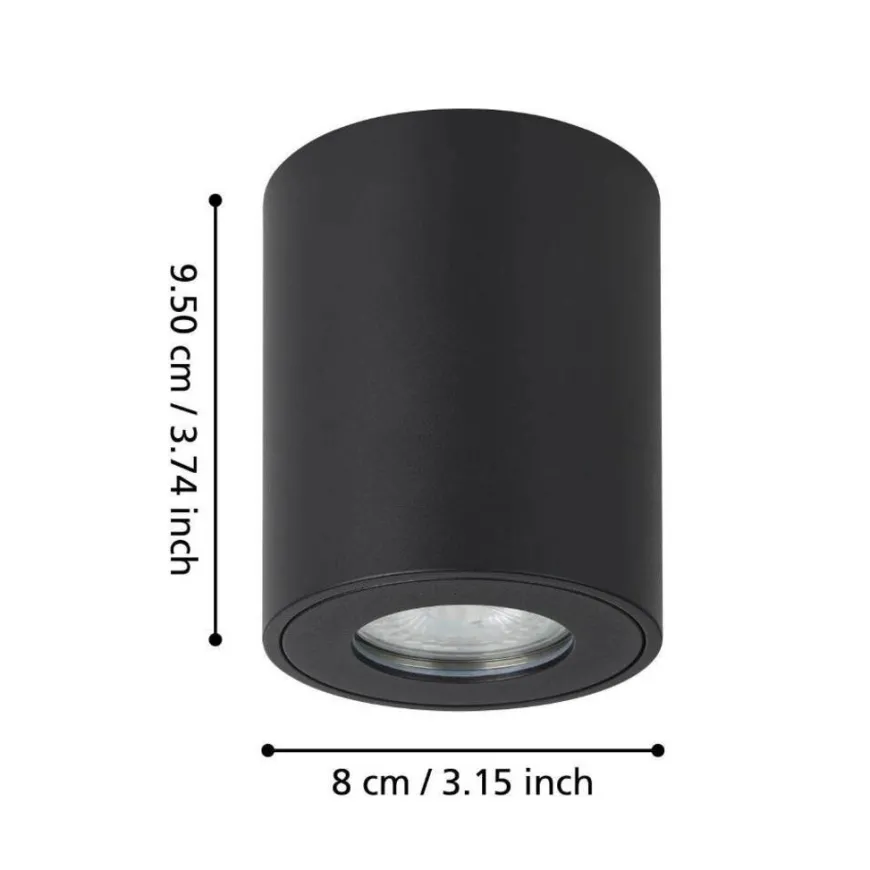 Eglo Torrecola loftlampe rund sort