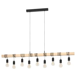 Eglo Townshend langbordspendel sort/brun 150 cm