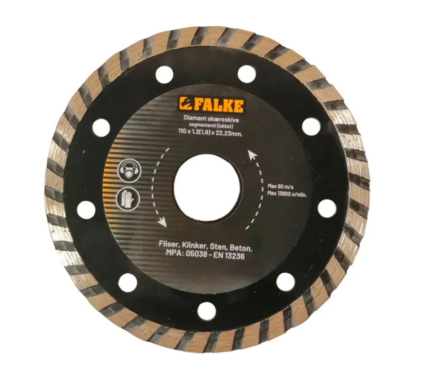 Falke® diamantskæreskivesæt Ø110 mm - 3 stk.