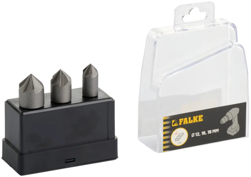Falke® forsænkningsborssæt 3 stk.