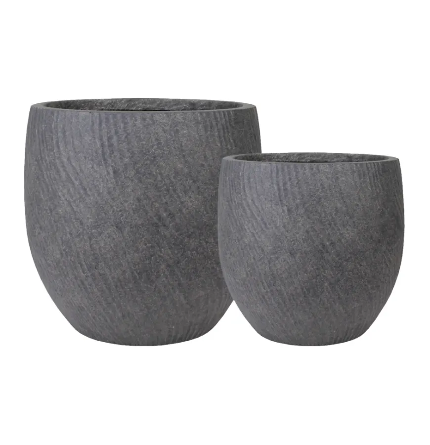 Fiberkrukke grå 2-pk.